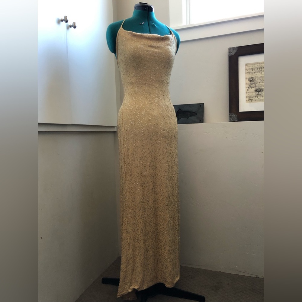 Sparkly cream dress small